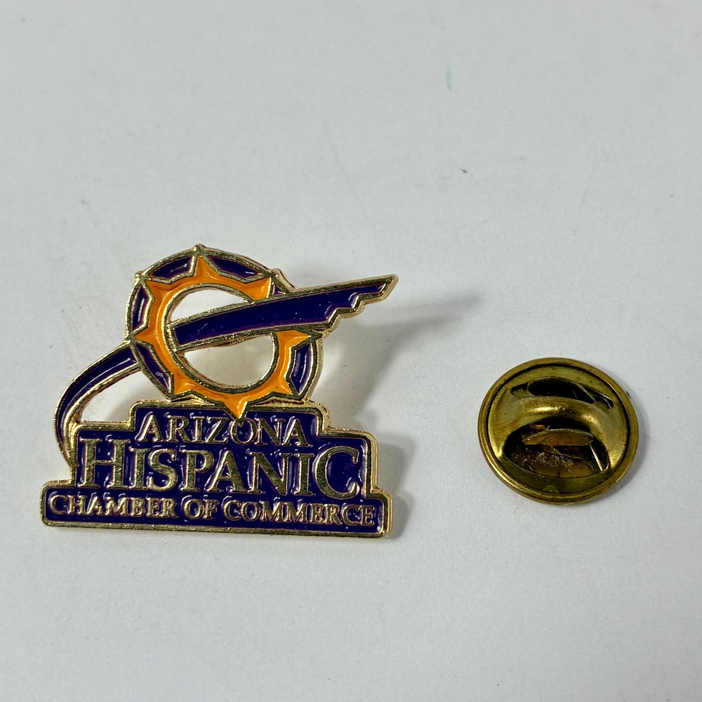 Arizona Hispanic Chamber of Commerce Lapel Pin Gold Tone Enamel USA